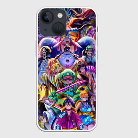 Чехол для iPhone 13 mini с принтом ONE PIECE | ВАН ПИС ПЕРСОНАЖИ в городе Новоалтайск,  |  | Тематика изображения на принте: anime | luffi | lufi | manga | one piece | samurai | wano ван пис | zoho | большой куш | ван пис | вон пис | зохо | корабль | луфи | луффи | манга | манки д. луффи | пират | самурай | уон пис