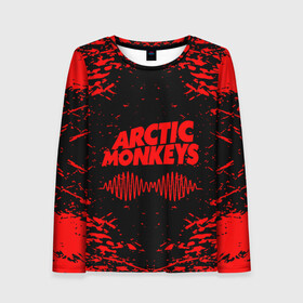 Женский лонгслив 3D с принтом arctic monkeys в городе Новоалтайск, 100% полиэстер | длинные рукава, круглый вырез горловины, полуприлегающий силуэт | arctic monkeys | arctic monkeys live | do i wanna know | domino | domino records | full album | lyrics | mardy bum | whyd you only call me when youre high | арктические обезьяны | домино пластинки | полный альбом | тексты песен