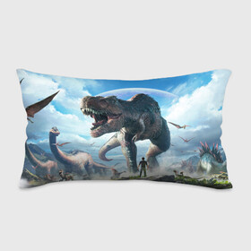 Подушка 3D антистресс с принтом Ark Survival Evolved в городе Новоалтайск, наволочка — 100% полиэстер, наполнитель — вспененный полистирол | состоит из подушки и наволочки на молнии | ark | ark survival | dino | t rex | арк | арк сурвайвал | дино | динозавр | динозавры | спинозавр | тираннозавр