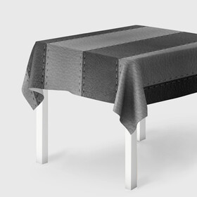 Скатерть 3D с принтом Skin Stripes в городе Новоалтайск, 100% полиэстер (ткань не мнется и не растягивается) | Размер: 150*150 см | black and gray | skin | stripes | кожа | черно серый