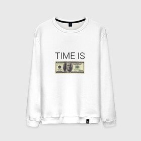 Мужской свитшот хлопок с принтом TIME IS MONEY в городе Новоалтайск, 100% хлопок |  | time is money | банкнота | время деньги | время это деньги | высказывание | деньги | доллары | дорогое время | катлета | купюра | курс | о деньгах | прикол | рубли | тайм из мани | тайм ис мани | фраза | цитаты