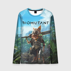 Мужской лонгслив 3D с принтом Biomutant Биомутант в городе Новоалтайск, 100% полиэстер | длинные рукава, круглый вырез горловины, полуприлегающий силуэт | action | animals | biomutant | gamer | nextgen | pc | player | playstation | ps 5 | rpg | steam | sword | top | valve | video games | weapon | xbox | биомутант | валв | видео игры | животные | игрок | иксбокс | меч | некстген | оружие | пк | плей