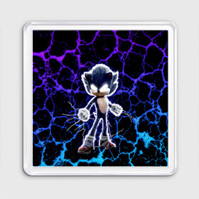 Магнит 55*55 с принтом SONIC МОЛНИЯ в городе Новоалтайск, Пластик | Размер: 65*65 мм; Размер печати: 55*55 мм | Тематика изображения на принте: hedgehog | metal sonic | silver | silver the hedgehog | sonic | sonic boom | sonic the hedgehog | еж | ёж сонник | ежик | игры | кино | молния | соник | соник в кино | фильм