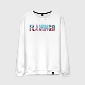 Мужской свитшот хлопок с принтом FLAMINGO в городе Новоалтайск, 100% хлопок |  | flamingo | птицы | розовый | фламинго