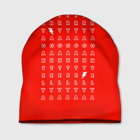 Шапка 3D с принтом Stand out red в городе Новоалтайск, 100% полиэстер | универсальный размер, печать по всей поверхности изделия | red energy | выделение | молния | свободный текст | энергия