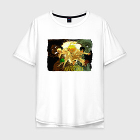 Мужская футболка хлопок Oversize с принтом The Promised Neverland Обещанный Неверленд (Z) в городе Новоалтайск, 100% хлопок | свободный крой, круглый ворот, “спинка” длиннее передней части | promised neverland | the promised neverland | yakusoku no neverland | неверленд | обещанная страна | обещанная страна грёз | обещанный неверленд | якусоку но нэба