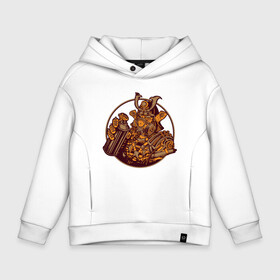 Детское худи Oversize хлопок с принтом Стимпанк Самурай Steampunk Samurai (Z) в городе Новоалтайск, френч-терри — 70% хлопок, 30% полиэстер. Мягкий теплый начес внутри —100% хлопок | боковые карманы, эластичные манжеты и нижняя кромка, капюшон на магнитной кнопке | samurai | steam punk | steamfest | steampunk | механика | паро панк | паропанк | самурай | стим панк | стимпанк | стимпанк стиль | стимфест | технологии