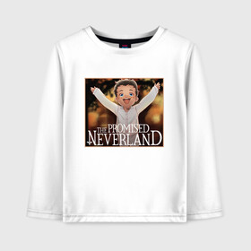 Детский лонгслив хлопок с принтом Phil The Promised Neverland (Z) в городе Новоалтайск, 100% хлопок | круглый вырез горловины, полуприлегающий силуэт, длина до линии бедер | phil | promised neverland | the promised neverland | yakusoku no neverland | неверленд | обещанная страна | обещанная страна грёз | обещанный неверленд | фил | якусоку но нэба