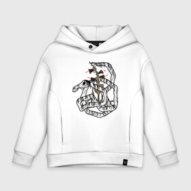 Детское худи Oversize хлопок с принтом Siren Head and Long Horse в городе Новоалтайск, френч-терри — 70% хлопок, 30% полиэстер. Мягкий теплый начес внутри —100% хлопок | боковые карманы, эластичные манжеты и нижняя кромка, капюшон на магнитной кнопке | Тематика изображения на принте: horror | horse | long horse | monster | siren head | sirenhead | skull | долговязая лошадь | зомби | кости | лошадь | мертвец | монстр | мультяшный | мумия | персонажи | сиреноголовый | скелет | страшилки | существа | ужастики