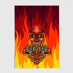 Постер с принтом Меха скелет Steampunk Fire (Z) в городе Новоалтайск, 100% бумага
 | бумага, плотность 150 мг. Матовая, но за счет высокого коэффициента гладкости имеет небольшой блеск и дает на свету блики, но в отличии от глянцевой бумаги не покрыта лаком | steam punk | steamfest | steampunk | бойлерпанк | дизельпанк | клокпанк | маннерпанк | механика | научная фантастика | паро панк | паровой панк | паропанк | стим панк | стимпанк | стимпанк стиль | стимфест