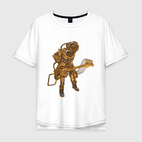 Мужская футболка хлопок Oversize с принтом Рок стимпанк Rock Steampunk (Z) в городе Новоалтайск, 100% хлопок | свободный крой, круглый ворот, “спинка” длиннее передней части | steam punk | steamfest | steampunk | бойлерпанк | дизельпанк | клокпанк | маннерпанк | механика | научная фантастика | паро панк | паровой панк | паропанк | стим панк | стимпанк | стимпанк стиль | стимфест