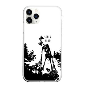Чехол для iPhone 11 Pro Max матовый с принтом Лес сиреноголового в городе Новоалтайск, Силикон |  | scp | siren head | брызги | лес | монстр | персонаж | сиреноголовый