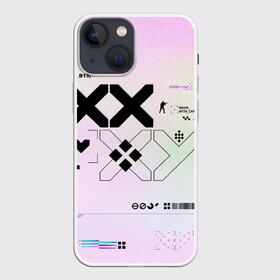 Чехол для iPhone 13 mini с принтом Printstream style | Поток информации (Белизна_0.1,Чернота_0.5,Перламутр_1) в городе Новоалтайск,  |  | Тематика изображения на принте: 0x000000123 | csgo | m4a1 s | printstream | ксго | поток информации | принтстрим
