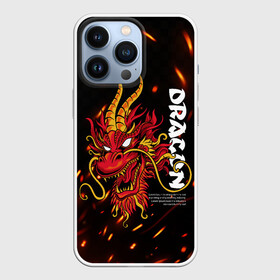 Чехол для iPhone 13 Pro с принтом Dragon Огненный дракон в городе Новоалтайск,  |  | dragon | fire | дракон | китай | китайский огонь | костер | огонь