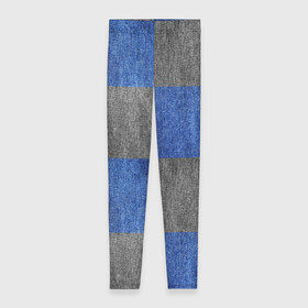 Леггинсы 3D с принтом Denim Patchwork в городе Новоалтайск, 80% полиэстер, 20% эластан | Эластичный пояс, зауженные к низу, низкая посадка | blue gray | denim | jeans | patchwork | джинсовая ткань