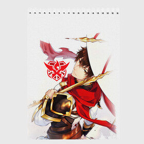 Скетчбук с принтом Ye Xiu The Kings Avatar в городе Новоалтайск, 100% бумага
 | 48 листов, плотность листов — 100 г/м2, плотность картонной обложки — 250 г/м2. Листы скреплены сверху удобной пружинной спиралью | Тематика изображения на принте: master of skill | quan zhi gao shou | the kings avatar | ye xiu | аватар короля | е сю