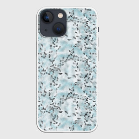 Чехол для iPhone 13 mini с принтом Следы в городе Новоалтайск,  |  | color | foot | footprints | graphics | gray | pantone | shoe | snow | spring. | texture | winter | ботинок | весна | графика | зима | нога | пантон | серый | следы | снег | текстура | цвет