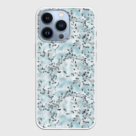 Чехол для iPhone 13 Pro с принтом Следы. в городе Новоалтайск,  |  | color | foot | footprints | graphics | gray | pantone | shoe | snow | spring. | texture | winter | ботинок | весна | графика | зима | нога | пантон | серый | следы | снег | текстура | цвет