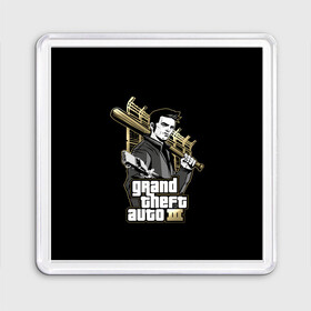 Магнит 55*55 с принтом Клод GTA 3 в городе Новоалтайск, Пластик | Размер: 65*65 мм; Размер печати: 55*55 мм | Тематика изображения на принте: game | games | grand theft auto | gta | gta rp | san andreas | v | vice city | великое автоворовство | гранд зефт аувто | гта | гта рп | игра | игры