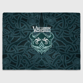 Плед 3D с принтом Valheim шлем с рогами в городе Новоалтайск, 100% полиэстер | закругленные углы, все края обработаны. Ткань не мнется и не растягивается | fantasy | mmo | valheim | valve | валхейм | вальхейм | викинги | выживалка | игра | королевская битва | ммо | ролевая игра | фэнтази