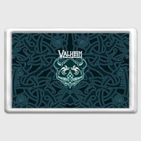 Магнит 45*70 с принтом Valheim шлем с рогами в городе Новоалтайск, Пластик | Размер: 78*52 мм; Размер печати: 70*45 | fantasy | mmo | valheim | valve | валхейм | вальхейм | викинги | выживалка | игра | королевская битва | ммо | ролевая игра | фэнтази