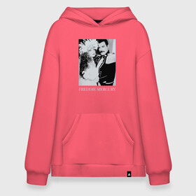 Худи SuperOversize хлопок с принтом Fashion AID Freddie Mercury в городе Новоалтайск, 70% хлопок, 30% полиэстер, мягкий начес внутри | карман-кенгуру, эластичная резинка на манжетах и по нижней кромке, двухслойный капюшон
 | fashion aid | freddie mercury | live aid | queen | девушкам | квин | мода | фредди меркьюри | черно белый
