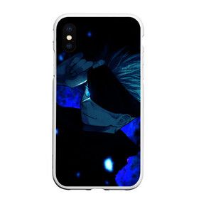 Чехол для iPhone XS Max матовый с принтом Магическая битва в городе Новоалтайск, Силикон | Область печати: задняя сторона чехла, без боковых панелей | Тематика изображения на принте: anime | jujutsu kaisen | manga | sorcery fight | аниме | годжо сатору | итадори юдзи | магическая битва | манга