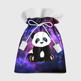 Подарочный 3D мешок с принтом Space Panda в городе Новоалтайск, 100% полиэстер | Размер: 29*39 см | Тематика изображения на принте: animal | bear | panda | space | star | вселенная | галактика | животные | звёзды | космос | медведь | миша | панда