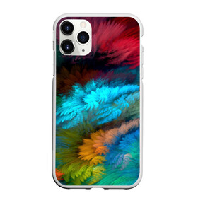 Чехол для iPhone 11 Pro Max матовый с принтом Цветной дестрой в городе Новоалтайск, Силикон |  | абстракция | молодежное | пестрое | тренд | хайп | цветное