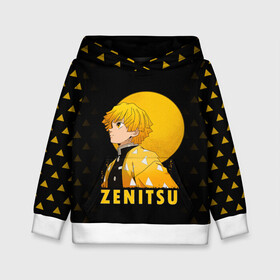 Детская толстовка 3D с принтом ZENITSU Kimetsu no Yaiba в городе Новоалтайск, 100% полиэстер | двухслойный капюшон со шнурком для регулировки, мягкие манжеты на рукавах и по низу толстовки, спереди карман-кенгуру с мягким внутренним слоем | demon slayer | kamado | kimetsu no yaiba | nezuko | tanjiro | аниме | гию томиока | зеницу агацума | иноске хашибира | камадо | клинок | корзинная девочка | манга | музан кибуцуджи | незуко | рассекающий демонов | танджиро