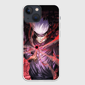 Чехол для iPhone 13 mini с принтом Магическая битва в городе Новоалтайск,  |  | anime | jujutsu kaisen | manga | sorcery fight | аниме | годжо сатору | итадори юдзи | магическая битва | манга