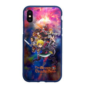 Чехол для iPhone XS Max матовый с принтом Cемь смертных грехов в городе Новоалтайск, Силикон | Область печати: задняя сторона чехла, без боковых панелей | 7ds | artur | ban | diana | griamor | meliodas | merlin | seven deadly sins