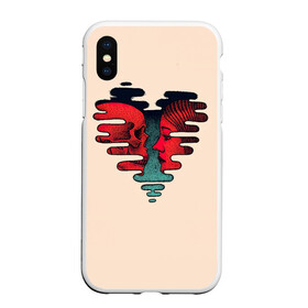 Чехол для iPhone XS Max матовый с принтом ВМЕСТЕ НАВСЕГДА в городе Новоалтайск, Силикон | Область печати: задняя сторона чехла, без боковых панелей | вдохновение | вечнаялюбовь | кости | любовь | мертвец | мечта | романтика