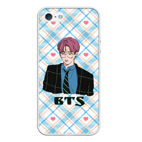Чехол для iPhone 5/5S матовый с принтом BTS anime style в городе Новоалтайск, Силикон | Область печати: задняя сторона чехла, без боковых панелей | bts | k pop | kpop | rm | аниме | бтс | ви | джей хоуп | джонгук | кпоп | сюга | чимин | чин | япония