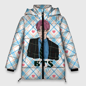 Женская зимняя куртка Oversize с принтом BTS anime style в городе Новоалтайск, верх — 100% полиэстер; подкладка — 100% полиэстер; утеплитель — 100% полиэстер | длина ниже бедра, силуэт Оверсайз. Есть воротник-стойка, отстегивающийся капюшон и ветрозащитная планка. 

Боковые карманы с листочкой на кнопках и внутренний карман на молнии | bts | k pop | kpop | rm | аниме | бтс | ви | джей хоуп | джонгук | кпоп | сюга | чимин | чин | япония