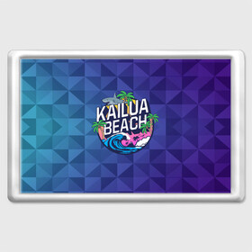 Магнит 45*70 с принтом KAILUA BEACH в городе Новоалтайск, Пластик | Размер: 78*52 мм; Размер печати: 70*45 | kailua | акула | закат | море | отдых | отпуск | пальмы | пляж