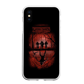 Чехол для iPhone XS Max матовый с принтом Друзья Не Лгут (ST) в городе Новоалтайск, Силикон | Область печати: задняя сторона чехла, без боковых панелей | Тематика изображения на принте: demogorgon | dont | dustin | friends | im | lie | nerd | nerds | netflix | not | robin | st | steve | stranger | the | things | ботаники | дастин | дела | демогоргон | друзья | лгут | не | очень | робин | стив | странные