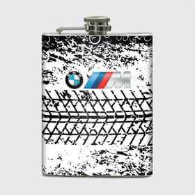 Фляга с принтом BMW. в городе Новоалтайск, металлический корпус | емкость 0,22 л, размер 125 х 94 мм. Виниловая наклейка запечатывается полностью | bmw | bmw performance | m | motorsport | performance | бмв | моторспорт