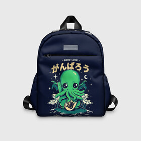 Детский рюкзак 3D с принтом Cthulhu. Good Luck в городе Новоалтайск, 100% полиэстер | лямки с регулируемой длиной, сверху петелька, чтобы рюкзак можно было повесить на вешалку. Основное отделение закрывается на молнию, как и внешний карман. Внутри дополнительный карман. По бокам два дополнительных кармашка | ancient | azathoth | call | cthulhu | dagon | good | howard | hydra | lovecraft | luck | nyarlathotep | of | phillips | the | unknown | yog sothoth | азатот | гидра | говард | дагон | древний | зов | йог сотот | ктулху | лавкрафт | неведомый | ньярлатотеп