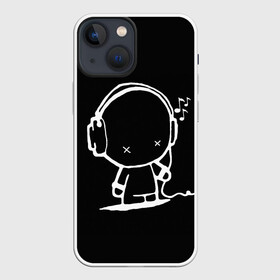 Чехол для iPhone 13 mini с принтом Меломан в городе Новоалтайск,  |  | clef | headphones | instrument | lover | man | music | musical | notation | note | notes | tablature | treble | грамота | инструмент | ключ | меломан | музыка | музыкальный | наушники | нота | нотная | ноты | скрипичный | табулатура