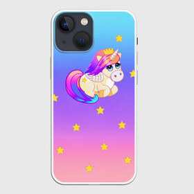 Чехол для iPhone 13 mini с принтом Единорог Звездочка в городе Новоалтайск,  |  | pony | unicorn | единорог | пони | розовый | сиреневый