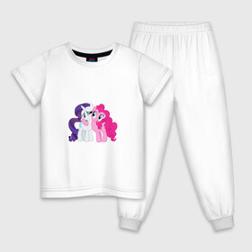 Детская пижама хлопок с принтом My Little Pony Pinkie Pie And  в городе Новоалтайск, 100% хлопок |  брюки и футболка прямого кроя, без карманов, на брюках мягкая резинка на поясе и по низу штанин
 | applejack | friendship | mylittlepony | rainbow dash | twilight sparkle | waifu | вайфу | дружба это магия | друзья | кони | моя маленькая пони | мультфильм | пони | радуга | ренбоу деш | эплджек