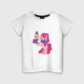 Детская футболка хлопок с принтом My Little Pony Pinkie Pie в городе Новоалтайск, 100% хлопок | круглый вырез горловины, полуприлегающий силуэт, длина до линии бедер | applejack | friendship | mylittlepony | rainbow dash | twilight sparkle | waifu | вайфу | дружба это магия | друзья | кони | моя маленькая пони | мультфильм | пони | радуга | ренбоу деш | эплджек