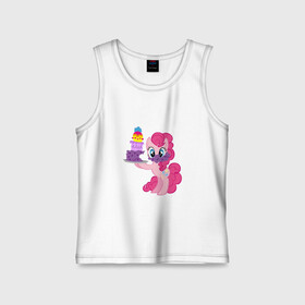 Детская майка хлопок с принтом My Little Pony Pinkie Pie в городе Новоалтайск,  |  | applejack | friendship | mylittlepony | rainbow dash | twilight sparkle | waifu | вайфу | дружба это магия | друзья | кони | моя маленькая пони | мультфильм | пони | радуга | ренбоу деш | эплджек