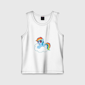 Детская майка хлопок с принтом My Little Pony Rainbow Dash в городе Новоалтайск,  |  | applejack | friendship | mylittlepony | rainbow dash | twilight sparkle | waifu | вайфу | дружба это магия | друзья | кони | моя маленькая пони | мультфильм | пони | радуга | ренбоу деш | эплджек