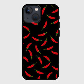 Чехол для iPhone 13 mini с принтом Chili peppers в городе Новоалтайск,  |  | chili peppers | горячий | еда | овощ | острый | перец чили | узор