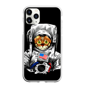 Чехол для iPhone 11 Pro Max матовый с принтом Кот Космонавт (США) в городе Новоалтайск, Силикон |  | cat | earth | mars | moon | nasa | space | star | животные | звезда | земля | космонавт | космос | кот | кошка | луна | марс | наса | планета | прикол