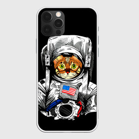 Чехол для iPhone 12 Pro Max с принтом Кот Космонавт (США) в городе Новоалтайск, Силикон |  | cat | earth | mars | moon | nasa | space | star | животные | звезда | земля | космонавт | космос | кот | кошка | луна | марс | наса | планета | прикол