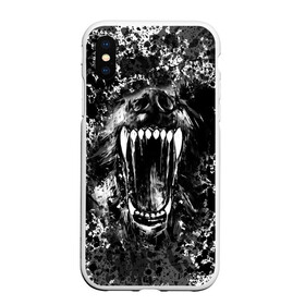 Чехол для iPhone XS Max матовый с принтом Волчья пасть в городе Новоалтайск, Силикон | Область печати: задняя сторона чехла, без боковых панелей | Тематика изображения на принте: волк | волчья пасть | животные | зубы | оскал | рык | собака