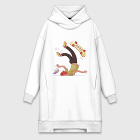 Платье-худи хлопок с принтом Анти 2020 в городе Новоалтайск,  |  | art | fall | man | skate | skateboard | skateboarder | арт | падение | после covid | скейт | скейтборд | скейтбордист | человек